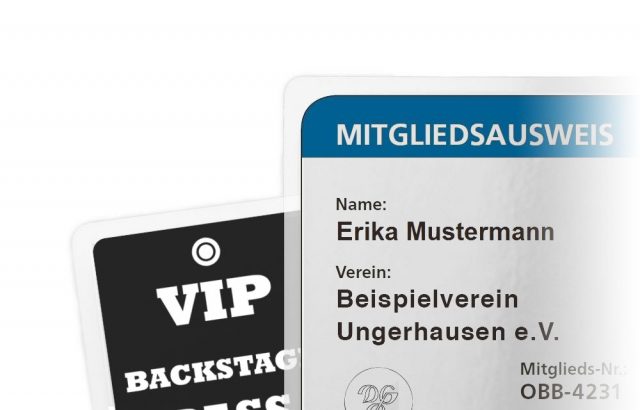 laminieren ausweise Mitglied vip paperguard