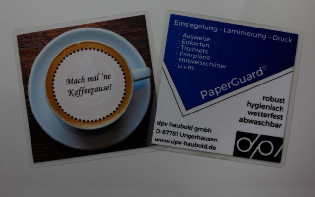 laminieren header dunkel karte